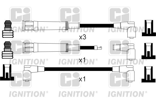 QUINTON HAZELL Комплект проводов зажигания XC468